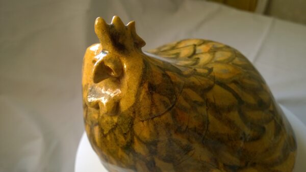 ceramiczna kura malowana